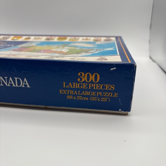 Vintage Map Of Canada 300 Piece Jigsaw Puzzle Waddington Sanders 35" X 22" 1980s - Picture 5 of 7